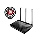 Asus RT-AC66U AC1750 Black Diamond Dual-Band Power WLAN Router (802.11 a/b/g/n/ac, Gigabit LAN/WAN, USB 2.0, Print FTP UPnP VPN Server, IPv6, B33 SSID, AiRadar)