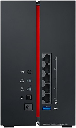 Asus RP-AC68U AC1900 Dual-Band Power Repeater (802.11 a/b/g/n/ac, 5x Gigabit LAN-Port, USB 3.0, Asus Gaming Design, Roaming Assist-Technik) -