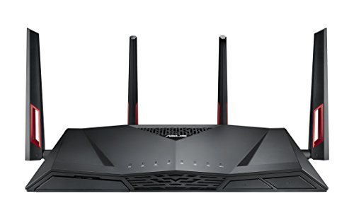 Asus RT-AC88U Wireless Dualband AC3100 Pro-Gamer WLAN Router (1.4 GHz Dual-Core CPU, App Steuerung, AiProtection by Trendmirco, Wave2 Mu-Mimo, Multifunktion-USB 3.0) -