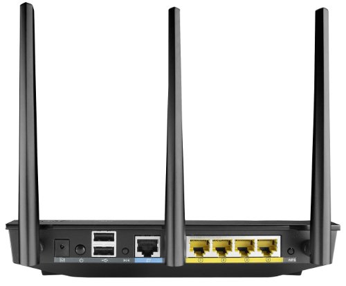 Asus RT-N66U N900 Black Diamond Dual-Band Power WLAN Router (802.11 a/b/g/n, Gigabit LAN/WAN, USB 2.0, Print FTP UPnP VPN Server, IPv6, SSID, AiRadar) -