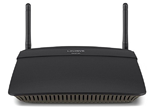 Linksys EA2750-EA Wireless N600 Router (Dual Band, 4 Gigabit Ethernet Ports, Smart WiFi app), schwarz -