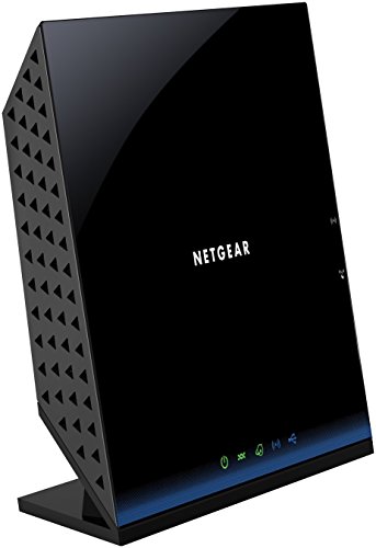 NETGEAR D6200-100PES AC Modem-Router (ADSL2+ (Annex A, Annex J), Dual-Band 5-Port Gigabit, 4x LAN, 1x WAN, 2x USB 2.0) nicht für Deutschland -