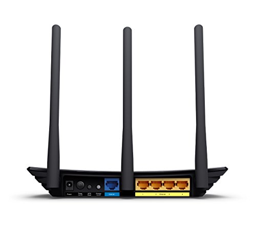 TP-Link TL-WR940N WLAN Router für Anschluss an Kabel-/DSL-/Glasfasermodem (450 Mbit/s , 4x LAN, 1x WAN, WPS) schwarz -